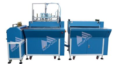دستگاه بسته‌بندی مقوای خاکستری ایستگاه دوتایی برای دستگاه ساخت جلد کتاب سخت MF-SCM500A2